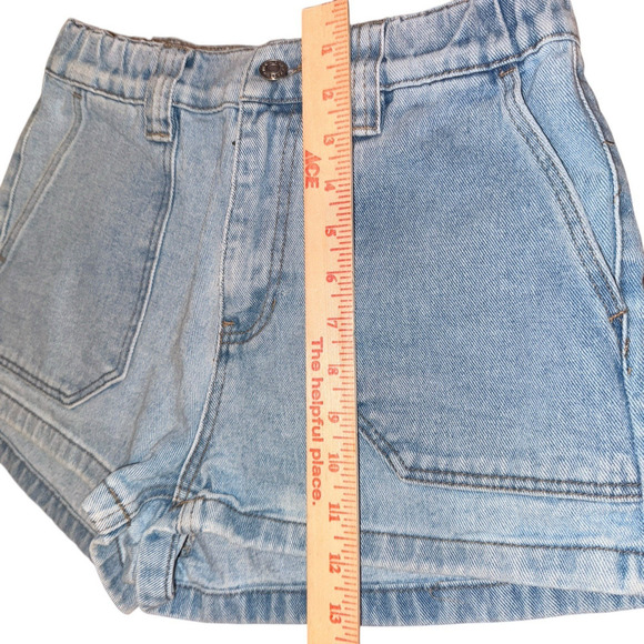 PacSun Sz M Mom Shorts Denim Beach Summer Casual Stretch Waist - Picture 8 of 8